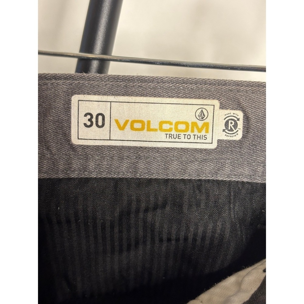 Volcom | Mens Frickin Modern Fit Chino Pants Grey Recycled Skateboard | Size 30 - Picture 5 of 7